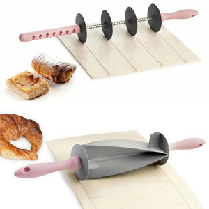 Multi-function Bread Slicer Set - Blade Roller + Croissant Cutter