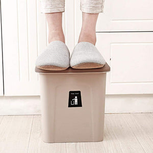 Push-Top Trash Can